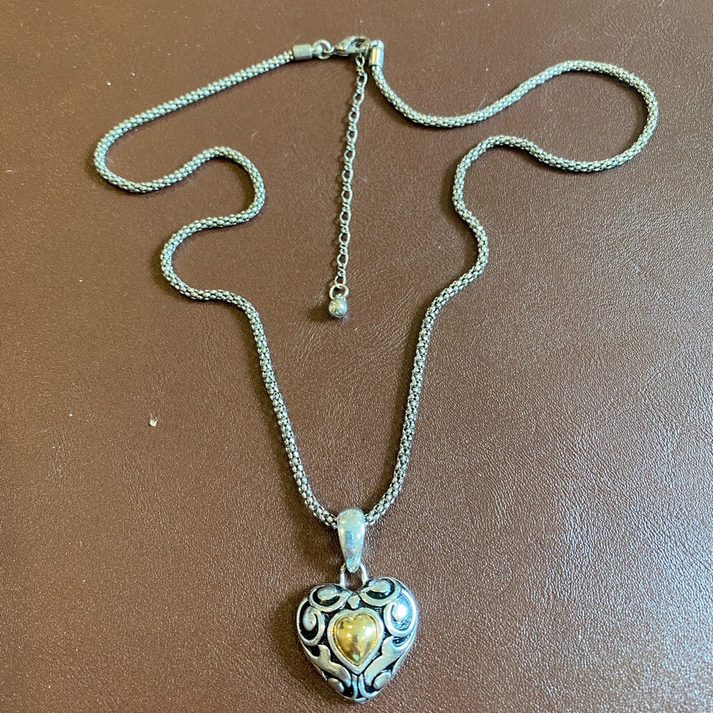 Silver Heart Pendant Necklace